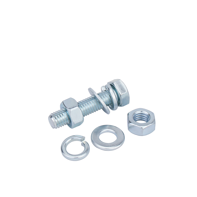 Stainless Steel A2-70 M8 M12 Hex Bolts Grade 8.8 Galvanized for Heavy Duty Machinery