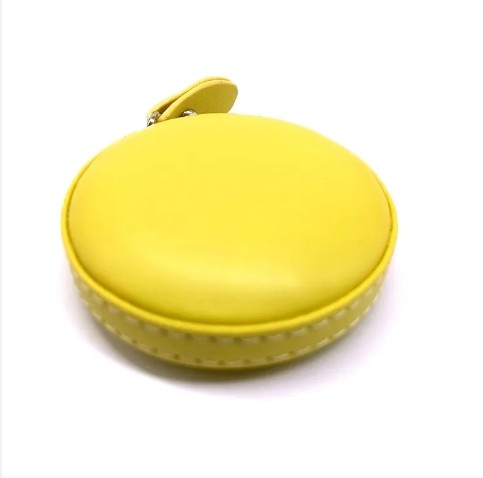 Factory Wholesale Inches PU Leather Mini Custom Measuring Tape With Logo Measuring Tape Square Circle 60 Inches Tailor