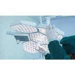 Hospital Ceiling Mounted Surgical Light Double Dome 140 W 96RA 4500K 160000 LUX