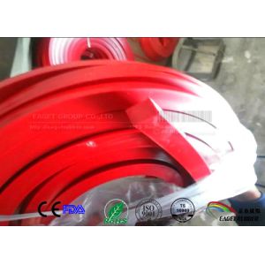 Buy cheap solid rectangle red silicone extrusion of 10mmx30mm from wholesalers