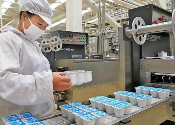 Plastic Cup Dairy Production Line , Yogurt Production Line Equipment Lactic Acid