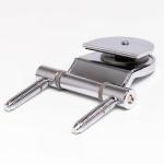 Alloy Steel Plastic European Style Glass Door Hinges 180 Degree Opening 12mm