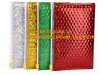 Hot Metallic Colorful Bagease Packaging Zipper Bubble Bag For Cosmetic Packaging