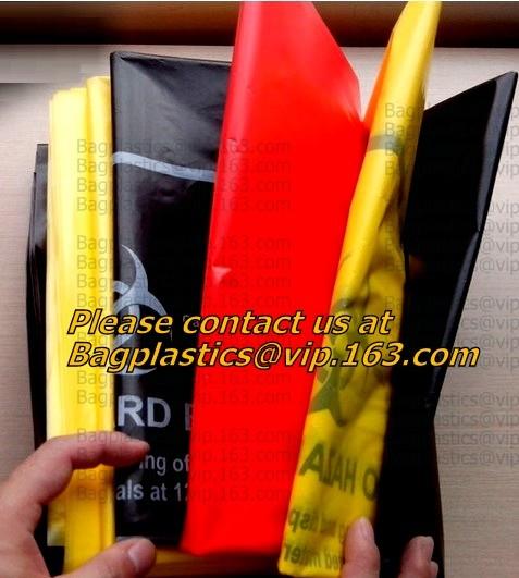 Plastic Bags, Biohazard Bags, Red Biohazard Waste Bags, Medical Waste Bag,