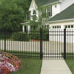 6 Feet Wrought Iron Picket Steel Fence Panel High Strength 1.2mx1.8m