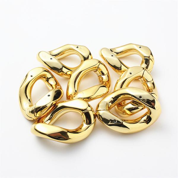 Fashion Design Hardware ABS Plastic Large Chain Accessory Shoes Parts Buckle
