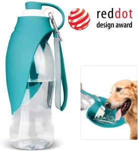 Wholesale Collapsible Silicone Dog Water Bottle Eco Friendly Leaf Shape from china suppliers
