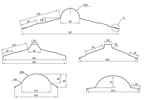 ridge profile machine ,ridge cap roll forming machine manufacture