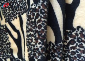 China Eco-friendly Printed Brushed Knit Polyester Velvet Fabric Export Orders For Garments on sale