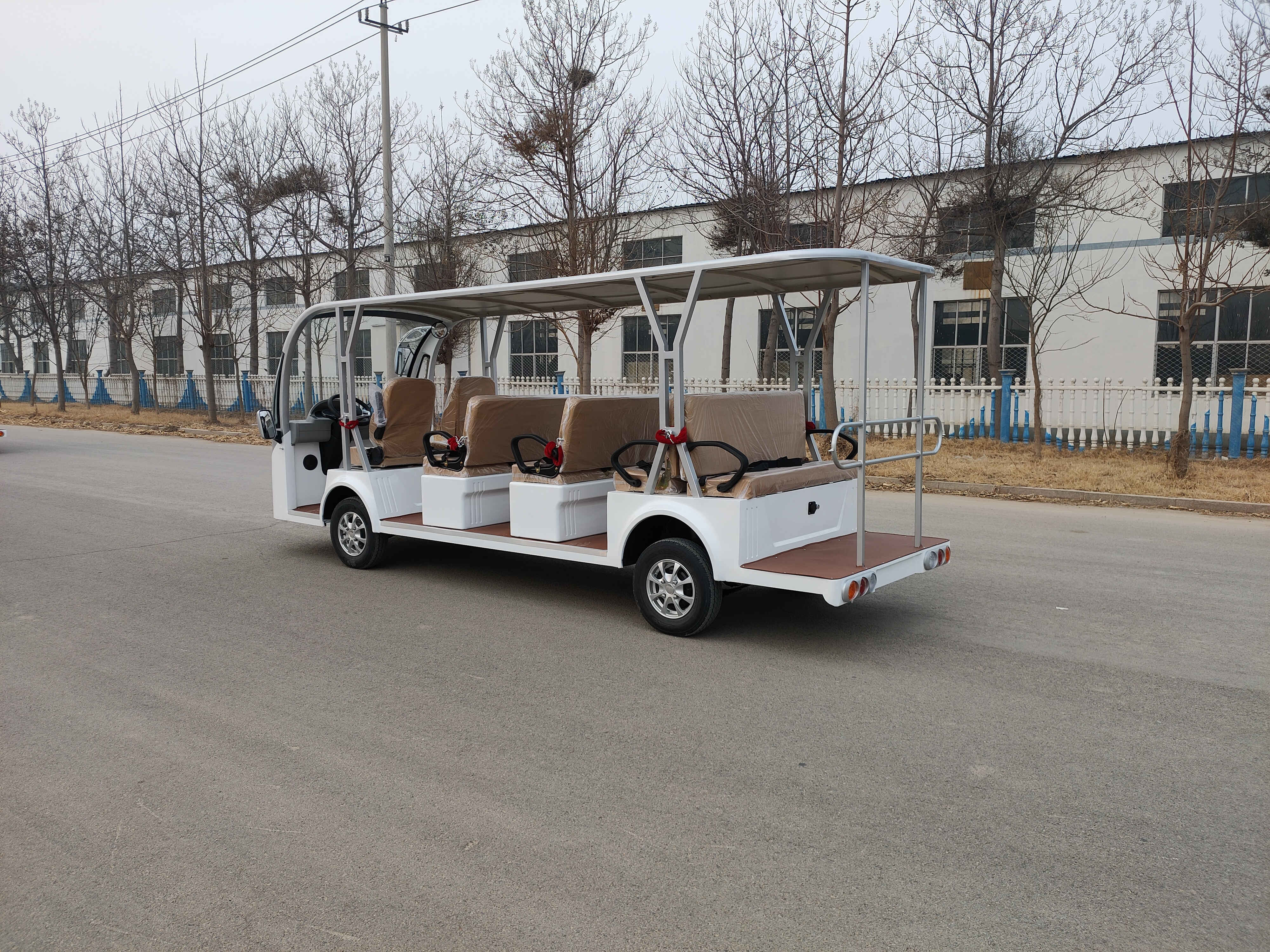 Used Transit Bus 6-16 Seats Electric Sightseeing Bus Lead-Acid Maintenance-Free Battery 80-100 Km Distance