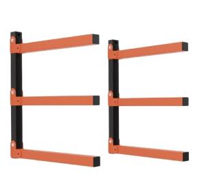 Wholesale Indoor Outdoor Wall Mount Lumber Organizer and Wood Organizer with 3-Level Metal Rack from china suppliers
