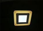 White Yellow Edge Led Surface Panel Light , 3W + 3W Bright Led Panel Light