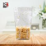 Food Industrial Cellophane Flat Bottom Bag With Flat Opened Sealing Handle