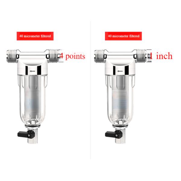 Household Outdoor Sediment Backwash Filter SS304 Tap Water Prefilters 40 Micron