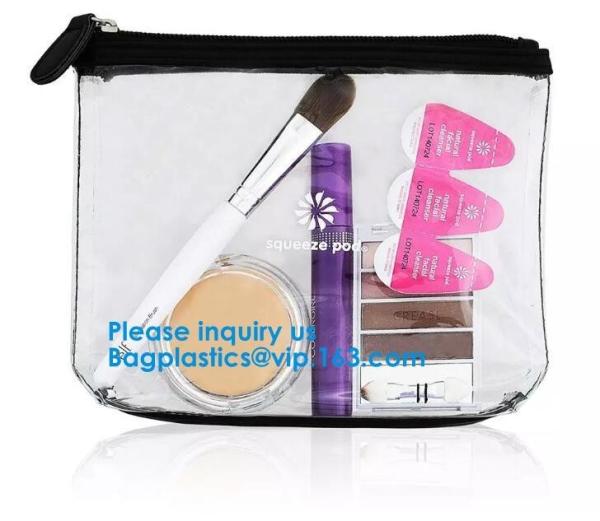 Cosmetic/ Makeup/ Toiletry Clear PVC Travel Wash Bag with handle PVC/EVA/TPU