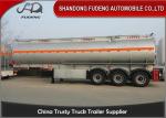 3/4 Axles 35000 Litres 2 Compartments Lpg Tanker Trailer Carbon Steel Material