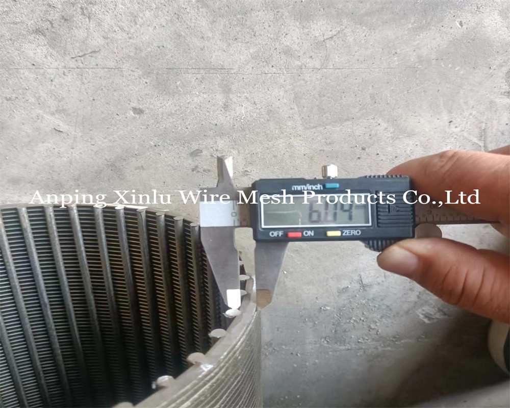 Standard Wedge Wire Screen Pipe for Oil Gas with 3x6mm Support Wire and ECW Construction