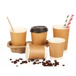 3-22oz Disposable Single Wall Kraft Paper Cup For Coffee & Hot Drinks