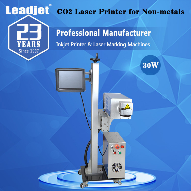 C-T10 10W Co2 Flying Laser Marking Machine , Laser Date Code Printer For PET Bottles
