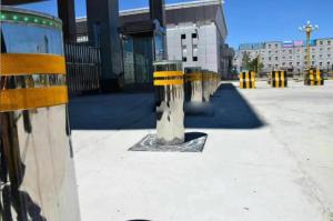 Wholesale Automatic Concrete Hydraulic Road Blocker High Security Vehicle Parking Bollard from china suppliers