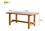 Pine Wood Nordic Dining Table for Restaurant Solid Wooden Wedding Banquet