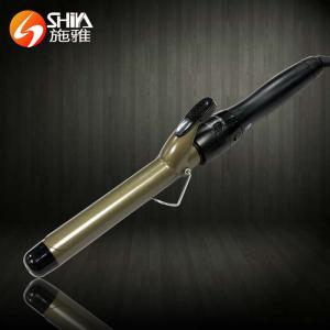 China Magic LED wand sponge hair curler ball ceramic coating hair curling wand iron rod on sale