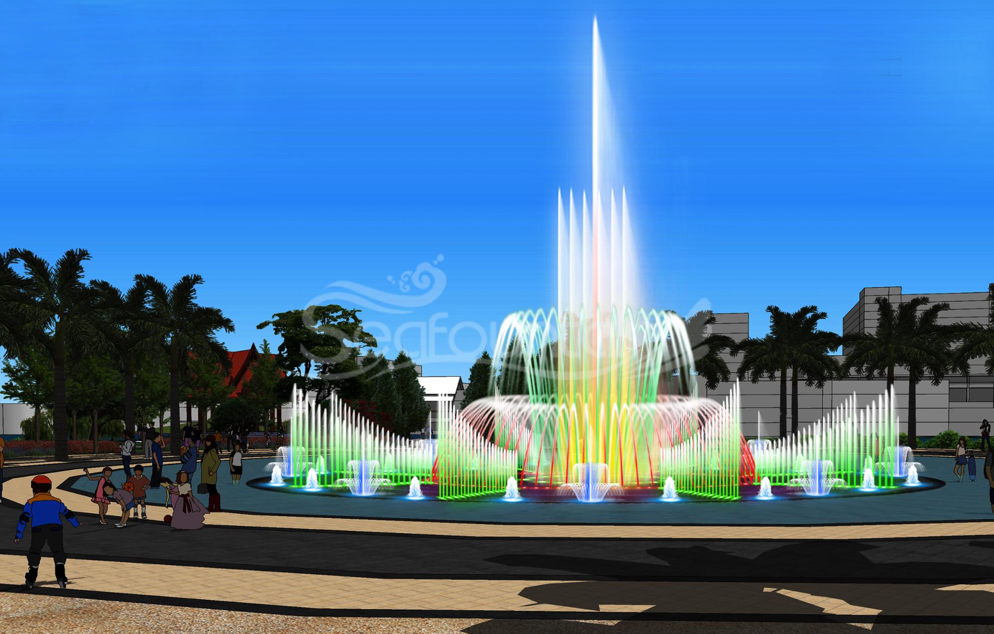 Economic submersible pump multimedia music floating water fountain