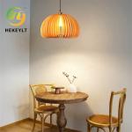 JYLIGHTING Pastoral Style Simple Retro Pumpkin Basswood Chandelier Study Bedroom