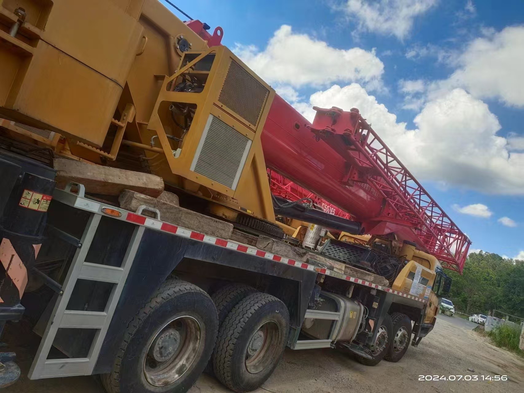 2024 Used SANY Mobile Truck Crane 80 Tons With YUCHAI Engine And 5 Crane Jib