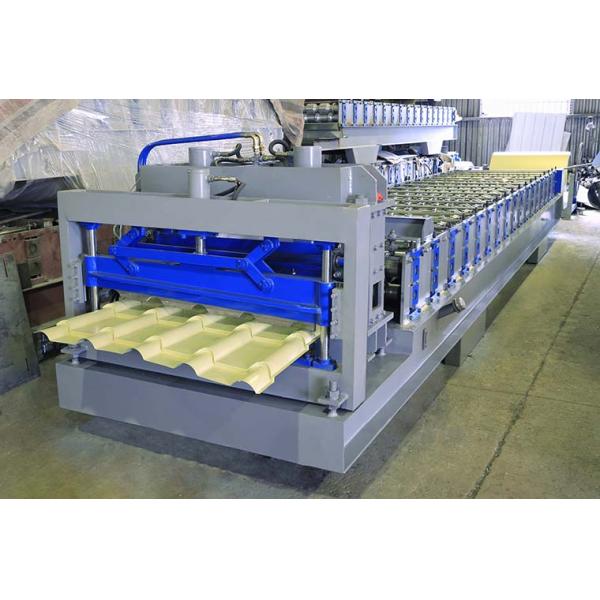 Bamboo Style Glazed Tile Roll Forming Machine 4-8m/Min High Strength