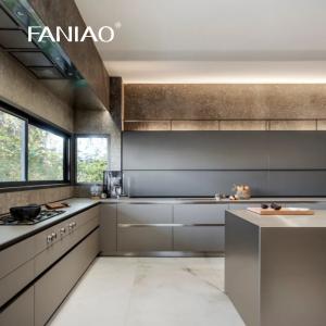 Wholesale Custom Stainless Steel Kitchen Cabinets With Modern Design For Industrial Amp Contemporary Look from china suppliers