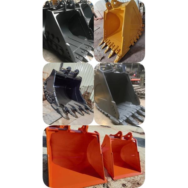 Q355B Steel Excavator Stone Bucket Clean Up Bucket Customized