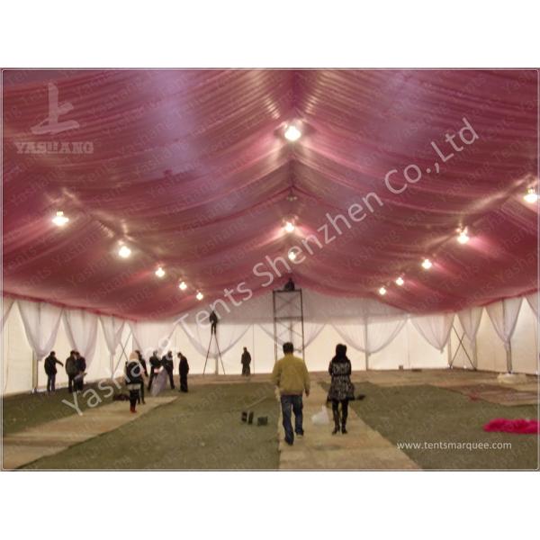 Replacement Tent Parts Decorative Lining Satin Cloth / Trevira CS Material