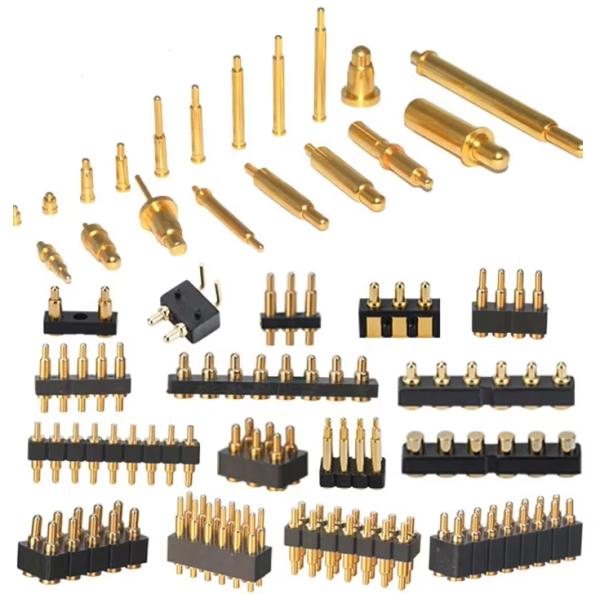 Double Rows Spring-Loaded Magnetic Pogo Pin Connector Through Hole Pogo Pins