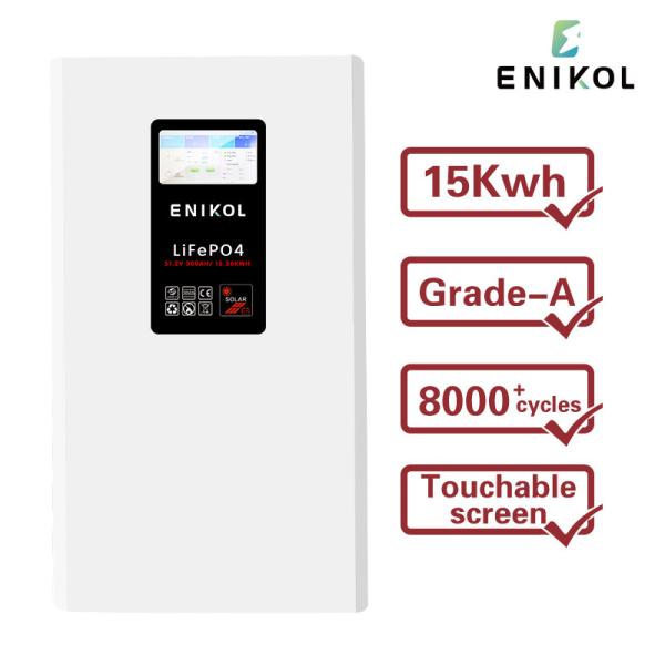 8000 Times Cycle 300AH 48V Solar Battery Touch Screen Display Lifepo4 Battery