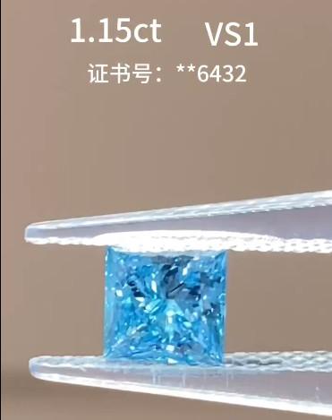 Princess Diamond Loose Synthetic Diamond Blue Diamonds Loose Lab Made Diamond