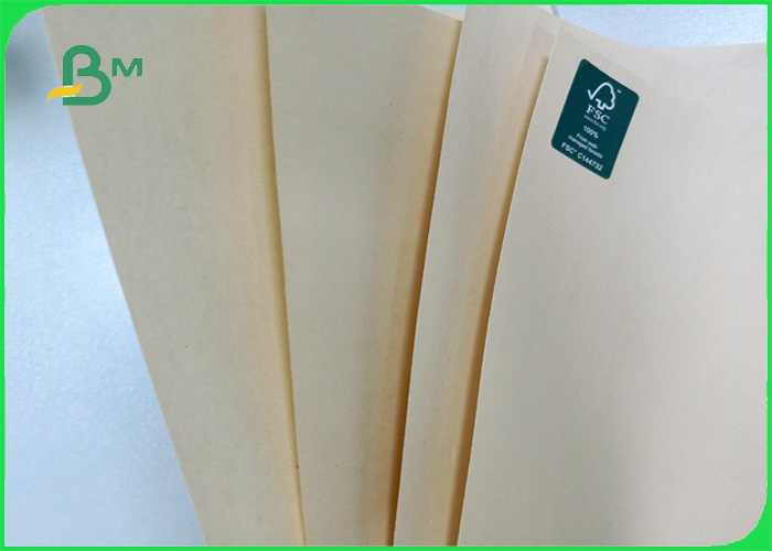 50gsm high bursting resistance wood pulp FDA brown kraft paper for paper bags