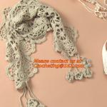 autumn-summer, women's all-match, cutout handmade, crochet, yarn scarf,Shawls