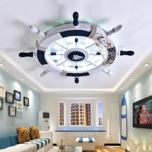 Wholesale Mediterranean sea rudder Kids room nursery lamp home bedroom decor smart round ceiling light(WH-MA-171) from china suppliers