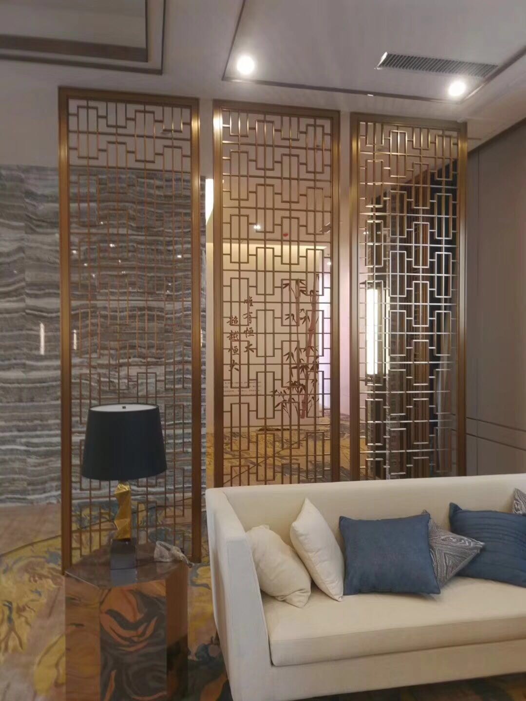 Gold Stainless Steel Room Divider Stair For Railing/Balustrade/Balcony