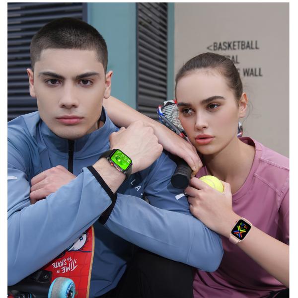 1.83 IPS Display Square Shape Smart Watch 300mAh Smart Watch Fitness Tracker