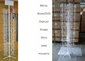 Wholesale 96 Iron Wire Pockets Greeting Card Display Stand , DVD Greeting Card Display Spinner from china suppliers