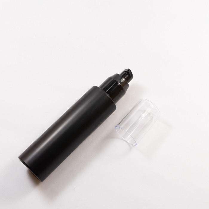 Black 2.7oz 3.38oz Plastic Lotion Bottle For Cosmetic Packaging