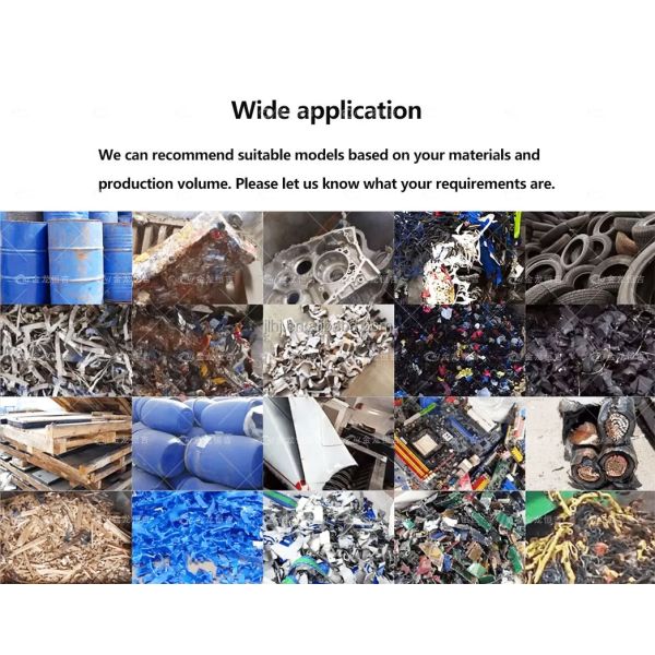 Double Shaft Scrap Metal Shredder with 6400×2700×3500 mm Size 2000×1490 mm Feed Inlet and 600 mm Blade Diameter