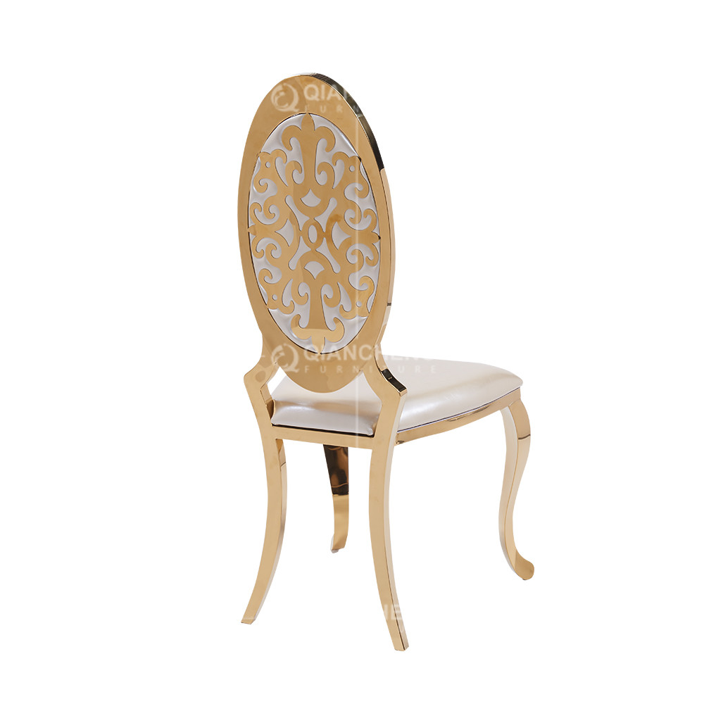 50x59x112cm Gold Wedding Chairs stainless steel Royal Furniture Chairs