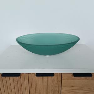 Wholesale High Durability Glass Top Wash Basin With Center Drain Position from china suppliers