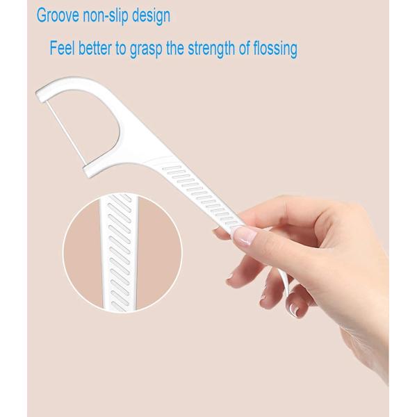 Travel Dental Tooth Floss Picks Refill Bagged High Toughness Flosser Toothpick 300 Count