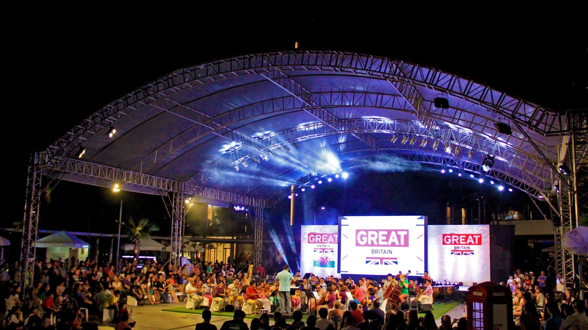 Customer Design 4 Pillars True Project Stage Lighting Truss 6x6 x 6 M Fixed Height Roofing with High Loading