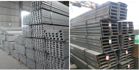 AISI A36 Q235B Q345B Galvanized C Channel Steel U Channel Sizes 6 / 9 / 12m