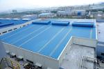 Red Construction Steel Structure ,High Rise Garage Frame for Industrial Building
